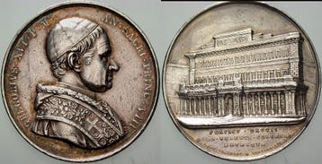 Zilver medaille ohne Jahr (an Viii) Italien-kirchenstaat..., Verzenden