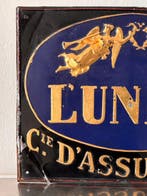 Antieke geglazuurde Franse sign L’Union C.ie d’Assurances