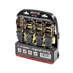 Set 4 spanbanden 5 meter x 2,5 cm. – 250 kg, Ophalen of Verzenden