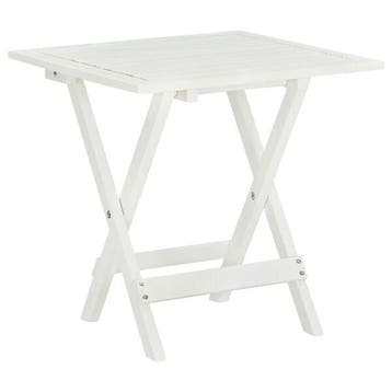 Table bistrot acacia blanc - Retour client a -44%, Verzenden