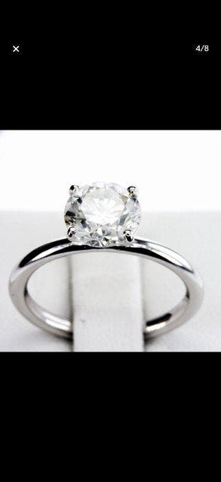 Bague de fiançailles - 18 carats Or blanc - 2.06ct. tw.