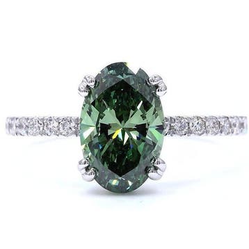 Zonder minimumprijs - Ring - 18 karaat Witgoud - 2.29ct. tw., Nieuw
