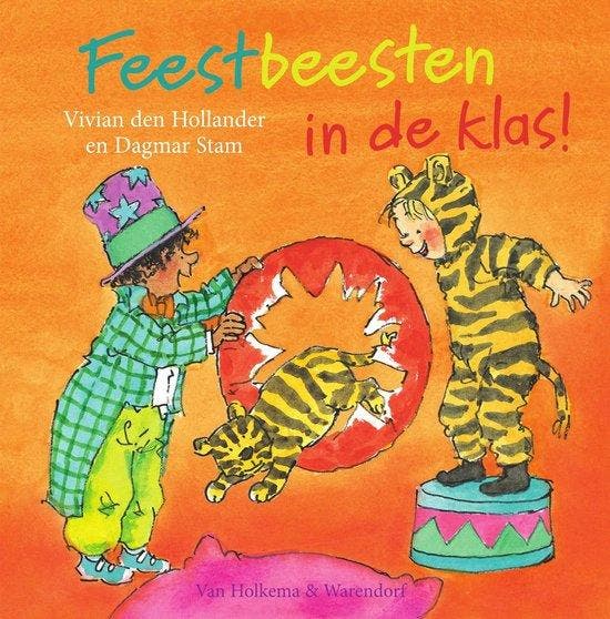 Feestbeesten in de klas 9789000348688 Vivian den Hollander, Boeken, Schoolboeken, Gelezen, Verzenden