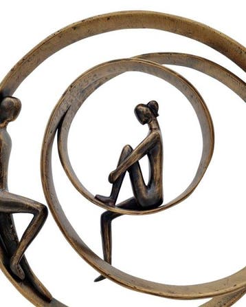 Figurine - Koppel in eeuwige verbondheid - Bronze