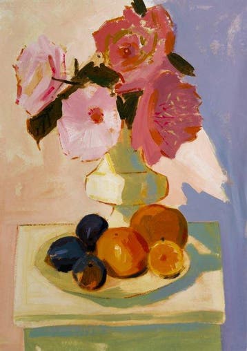 O. Delgado - Flores naranjas XL