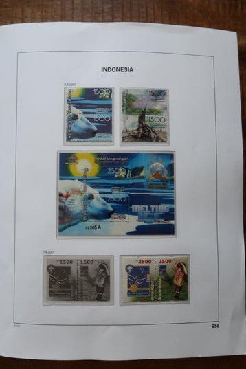 Indonésie 2007/2008 - Éditions annuelles incluant des blocs, Gestempeld