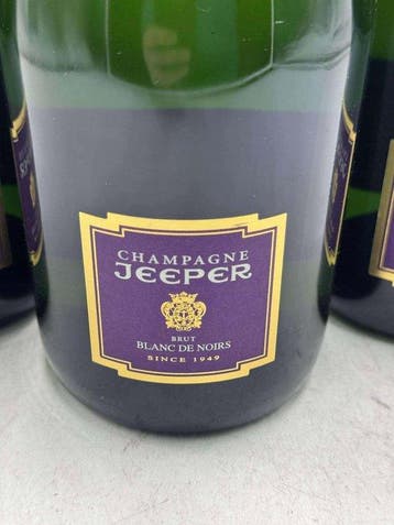 Jeeper, Brut Blanc de Noir - Champagne - 3 Fles (0,75 liter), Verzamelen, Nieuw