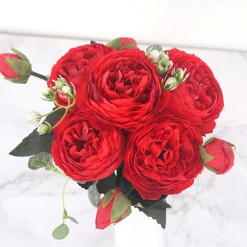 Kunst Boeket - Zijden Rozen Roos Bloemen Luxe Boeketten, Verzenden, Nieuw