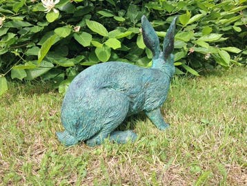 Figuur - dürer hase - Gepatineerd brons