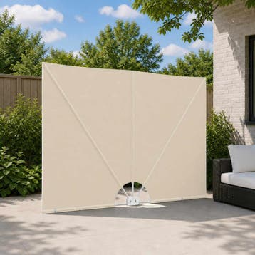 vidaXL Terrasscherm inklapbaar 300x200 cm crème, Tuin en Terras, Verzenden, Nieuw