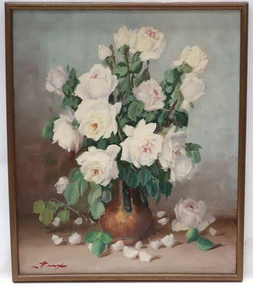 Emilio Fux Raudnitz (1912-1982) - Bodegón de flores - NO