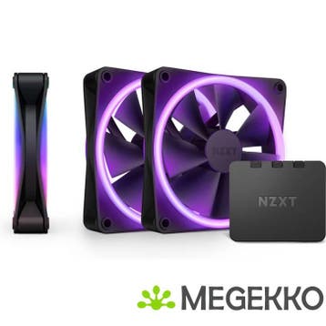 NZXT F120 RGB DUO - 120mm RGB Fan - Triple - Black, Verzenden
