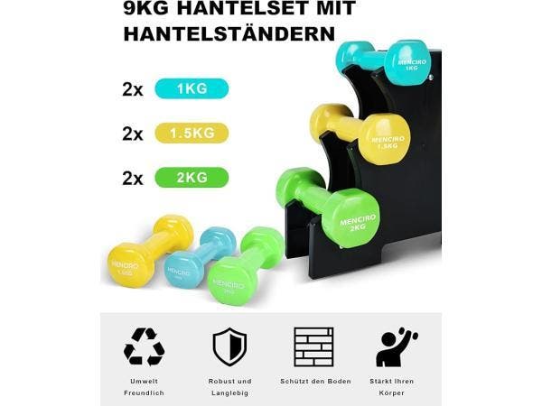 Veiling - MENCIRO Halterset, Sport en Fitness, Fitnessapparatuur, Nieuw