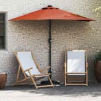 vidaXL Tuinparasol Terracotta 294 x 150 x 223 cm Polyester, Verzenden