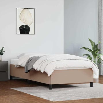 vidaXL Bedframe zonder matras 90x200 cm kunstleer, Verzenden, Nieuw