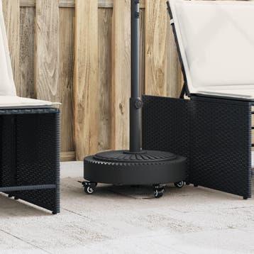 vidaXL Parasolvoet met wielen voor stok van Ø38 / 48 mm 27, Tuin en Terras, Verzenden, Nieuw