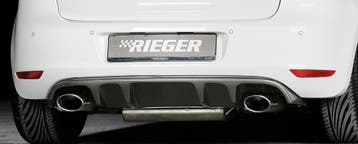 Rieger diffuser met 2 dubbele finnen | Golf 6 GTI - 3-drs.,, Verzenden