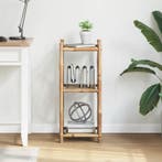 vidaXL Rek 3-laags vierkant bamboe, Verzenden, Nieuw