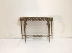 Console - Bronze doré - Console à plateau en marbre, Antiquités & Art