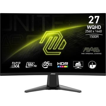 MSI MAG 27CQ6F Zwart Doosschade, MSI, VA, Ophalen of Verzenden, Zo goed als nieuw