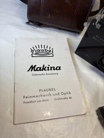 Plaubel Makina (I) 1920/1933 + extra’s Appareil photo, Nieuw