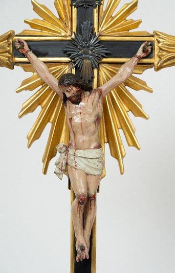 Crucifix - Hout - 1750-1800, Antiek en Kunst