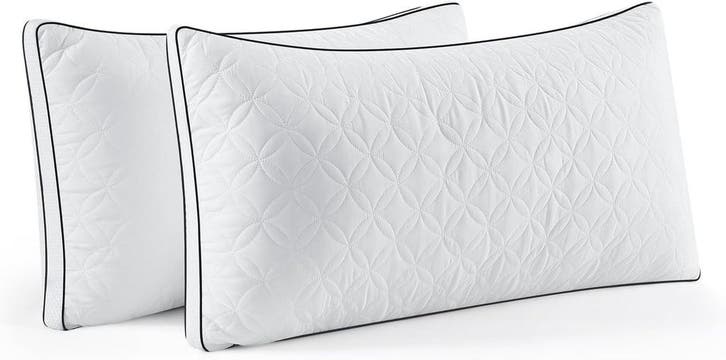 Ergonomisch hoofdkussen - Nekklachten - 40x80 cm - Wit - Bed, Huis en Inrichting, Woonaccessoires | Kussens, Nieuw, Verzenden