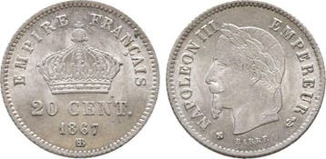 20 Centimes Straßburg 1867 Frankreich: Napoleon Iii, 1852.., Verzenden