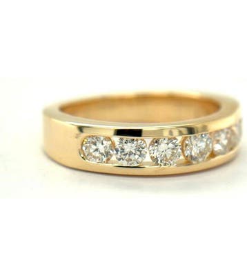 Ring - 18 karaat Geel goud - 0.67ct. tw. Diamant, Nieuw