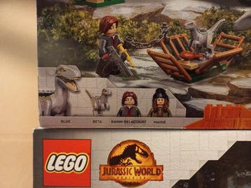 Lego Set - Jurassic World - 76946 Blue & Beta Velociraptor, Nieuw