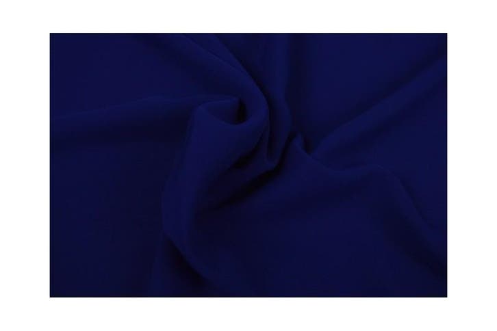 15 meter chiffon stof - donker blauw, Hobby en Vrije tijd, Stoffen en Lappen, 120 cm of meer, 200 cm of meer, Blauw, Nieuw, Polyester