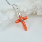 Bloedkoraal - Zilver - Ketting met hanger - CORALLO