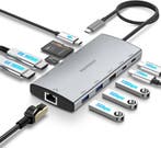 MacBook Docking 11-in-1 | Retour deal | Nu -29%, Computers en Software, Dockingstations, Verzenden, Nieuw, RSHTECH, Docking station