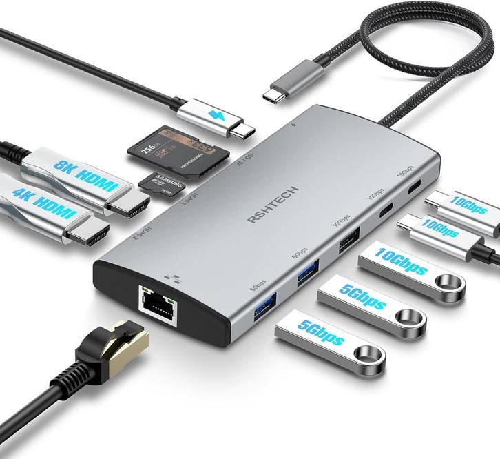 MacBook Docking 11-in-1 | Retour deal | Nu -29%, Computers en Software, Dockingstations, Laptop, Nieuw, Docking station, Verzenden