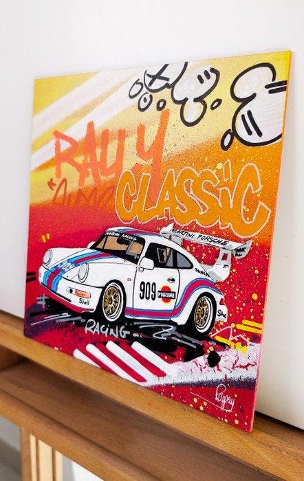 Pappay - Street art: Porsche 911 Carrera 1973, Antiek en Kunst, Kunst | Schilderijen | Modern