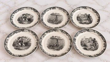 Villeroy & Boch - 6 Assiettes Plates - Tafelservies voor 6, Antiek en Kunst