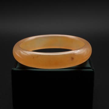 Natuurlijke nefrietgele jade-armband - Gepolijste