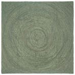 vidaXL Vloerkleden Olijfgroen 200 x 200 cm Jute, Verzenden, Nieuw