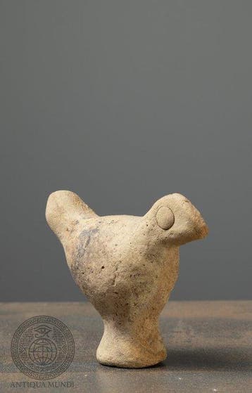 Mesopotamisch Terracotta Rattle in de vorm van een vogel - 8
