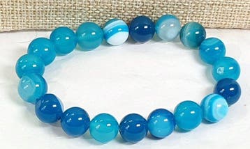 Agates bleues du Brésil - Équilibre les émotions et apporte