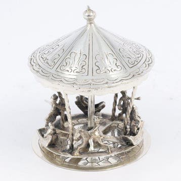 Zilverfabriek Luxor - Draaimolen - Beeldje - .835 zilver
