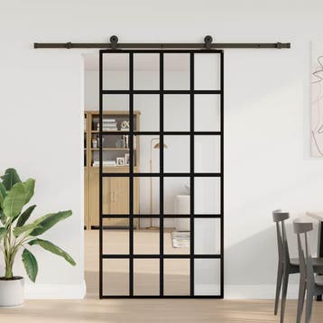 vidaXL Schuifdeur met beslagset 102x205 cm aluminium en, Bricolage & Construction, Verzenden