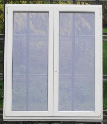 pvc raam , chassis , venster 138 x 163 creme ral 9001, 75 tot 150 cm, Kunststof, Raamkozijn, Nieuw