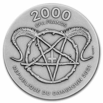 Kameroen. 2000 Francs 2021 2 oz Cameroon 2000 Francs Silver