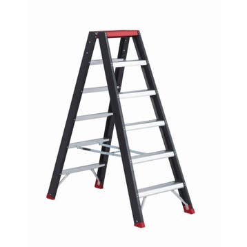 Altrex dubbele trapladder Taurus 2×6 treden, Doe-het-zelf en Bouw, Ladders en Trappen, Ophalen of Verzenden, Nieuw, Trap, Minder dan 2 meter