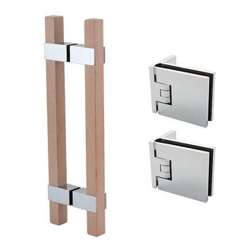 Flamea sauna set-RVS effect-RVS look-10mm glas, Verzenden, Nieuw