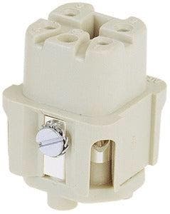 Harting Han A 4-Pool Vrouwelijke Invoegconnector 10A -, Verzenden