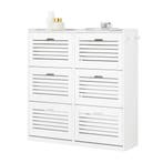 2dekans | SoBuy FSR145-W Schoenenkast Met 6 Kleppen,, Ophalen of Verzenden, Nieuw