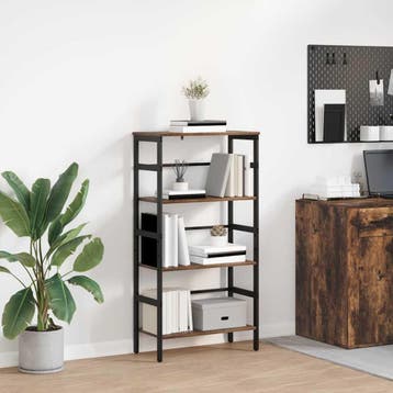 vidaXL Boekenplank 3-laags 40 x 29.5 x 115 cm Bewerkt hout, Verzenden, Nieuw