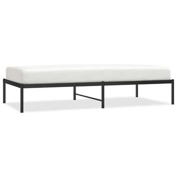 Bedframe metaal 90x190 cm - Zwart - 29% korting! Stevig e..., 90 cm, Eenpersoons, Verzenden, Zwart